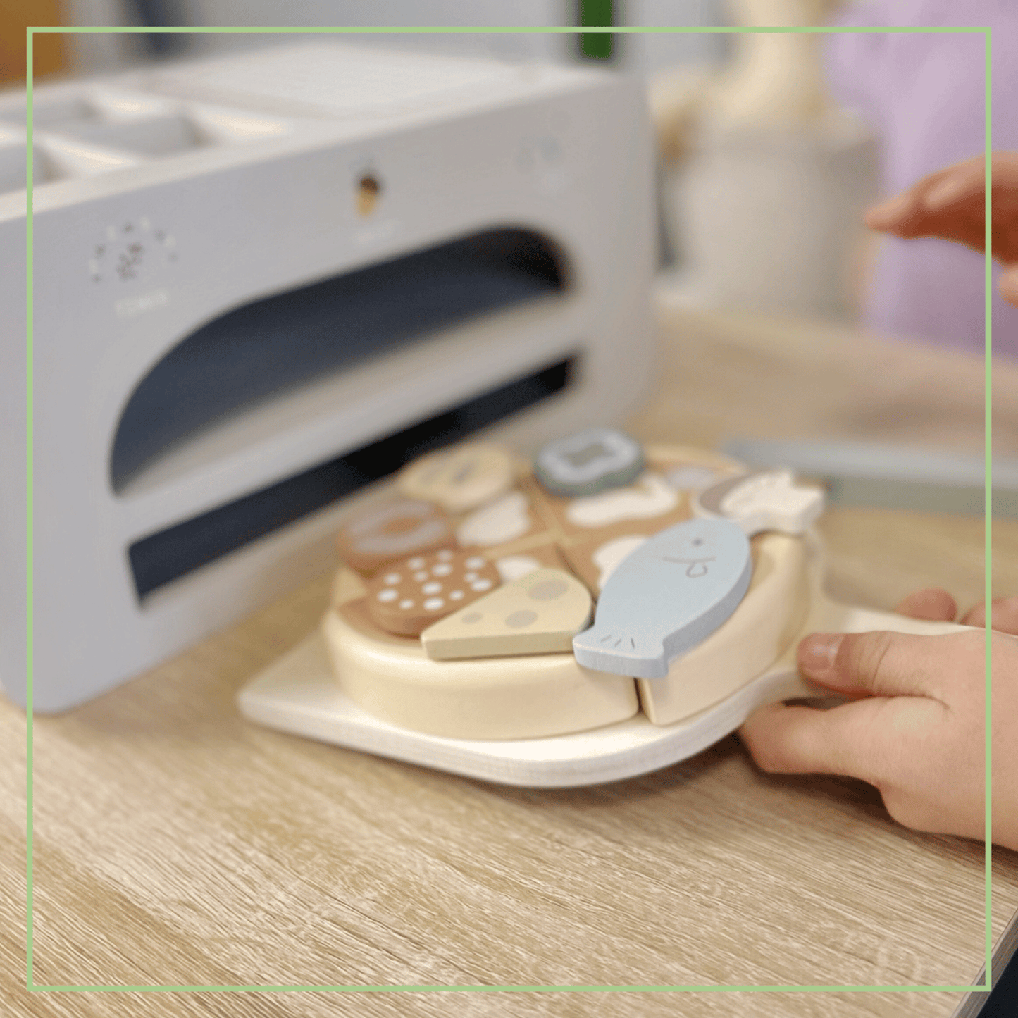 Montessori - Holz Pizzaofen Set