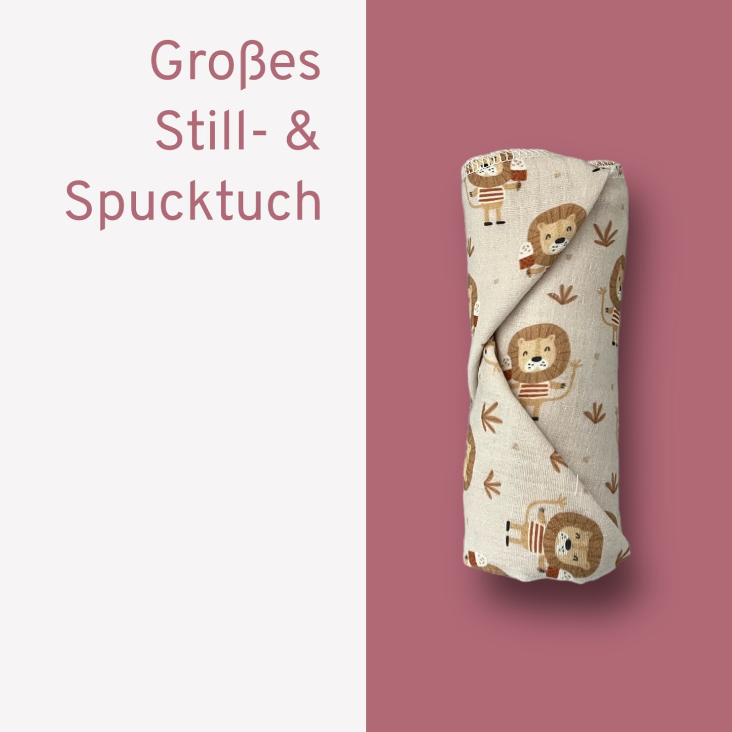 Großes Still- & Spucktuch "Little Lion"