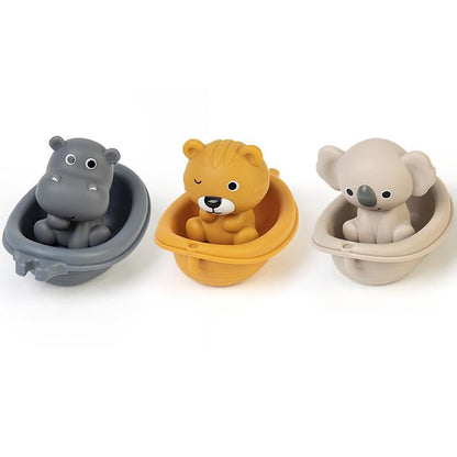 Badespielzeug - Tierboote (Nilpferd/Löwe/Koala)
