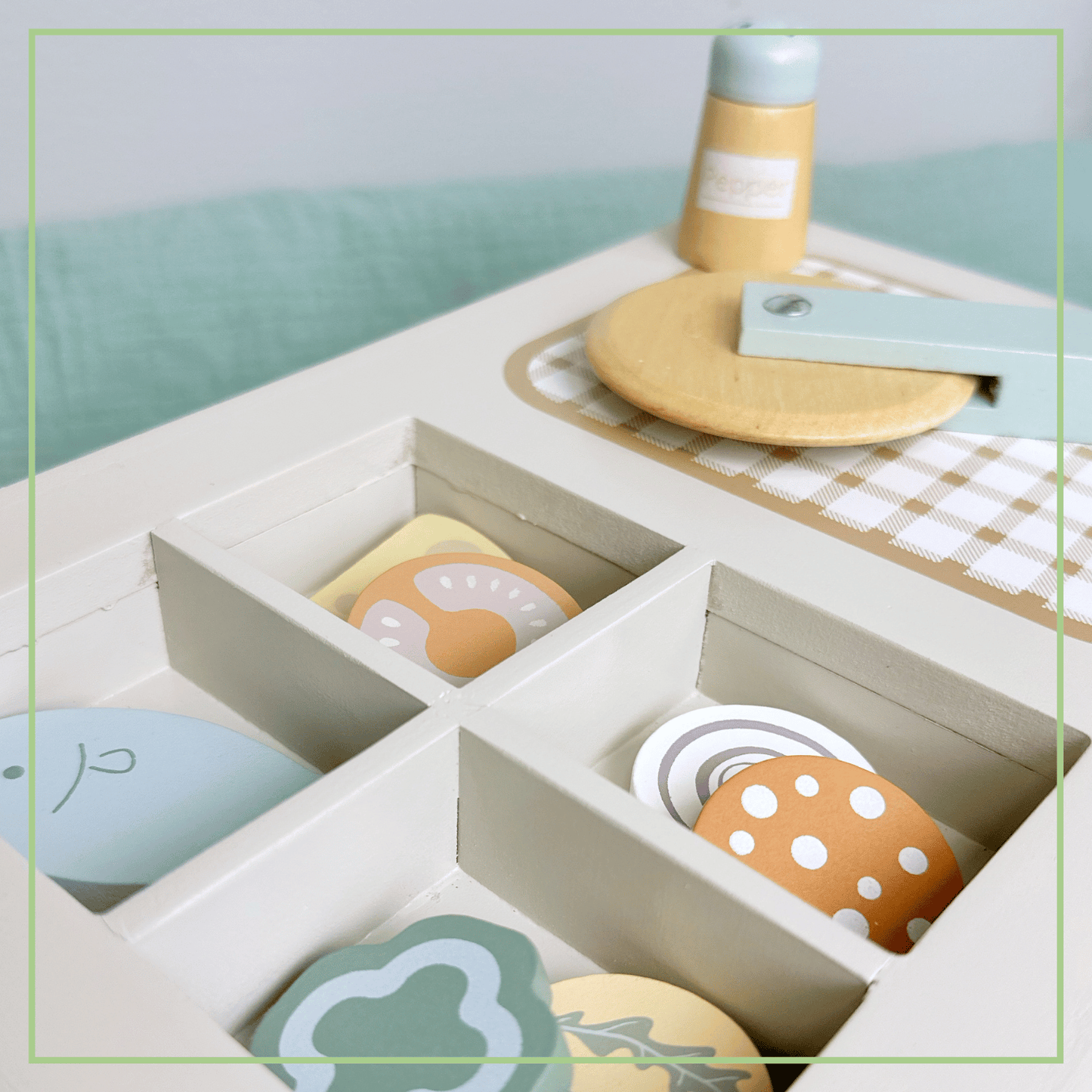 Montessori - Holz Pizzaofen Set