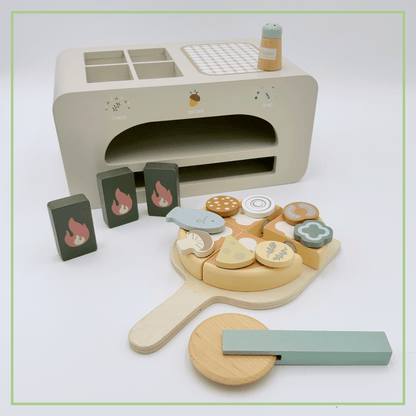 Montessori - Holz Pizzaofen Set