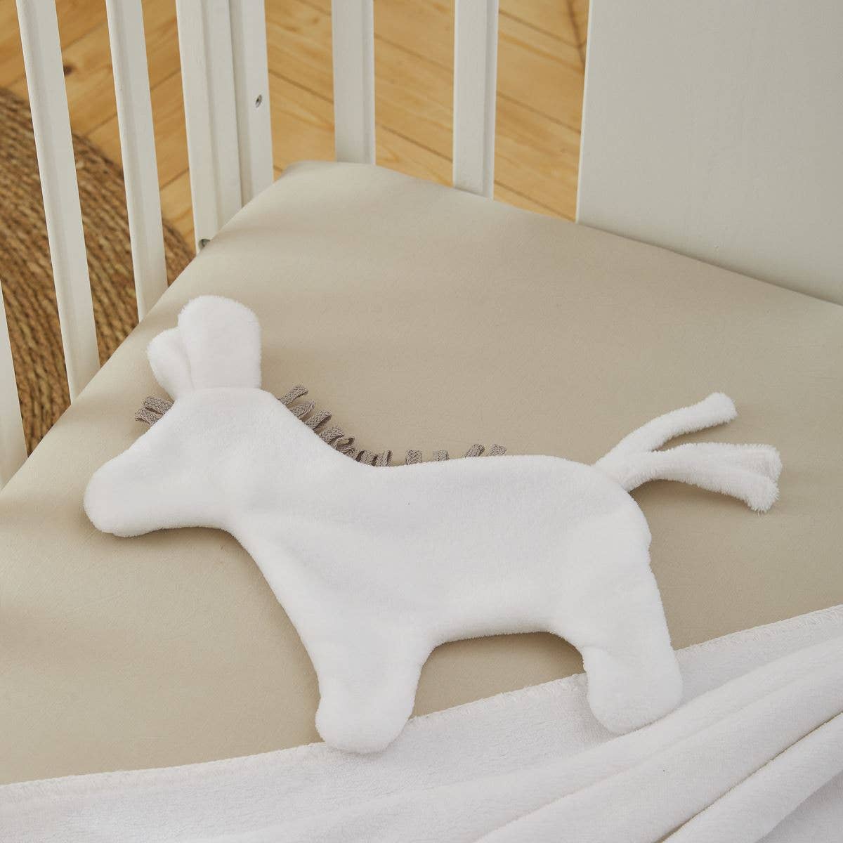 Babykuscheldecke - Esel weiß