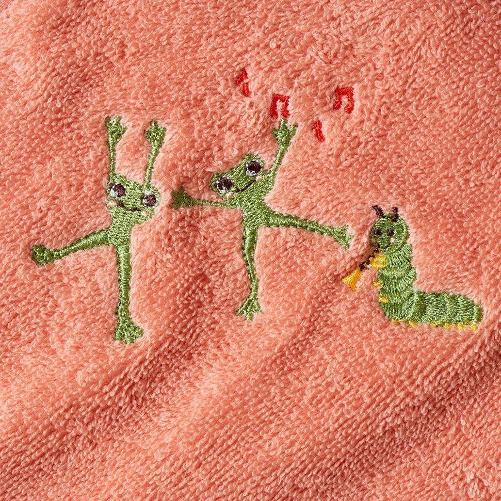 Kinder-Bademantel aus Frottee - Rosaton