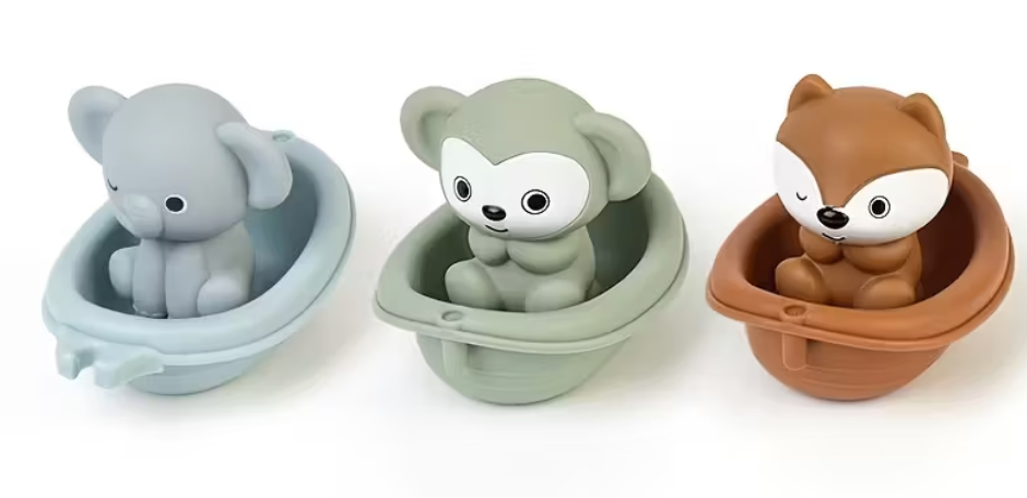 Badespielzeug - Tierboote (Elefant/Fuchs/Affe)