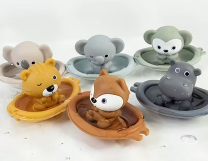 Badespielzeug - Tierboote (Elefant/Fuchs/Affe)