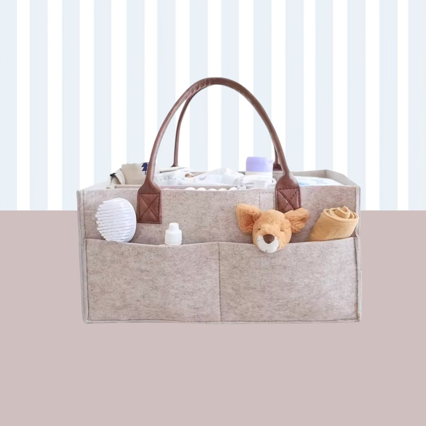 Wickeltasche - Greige