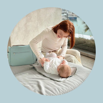 Wickeltaschenset - Blau