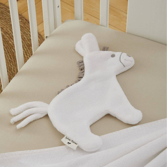 Babykuscheldecke - Esel weiß