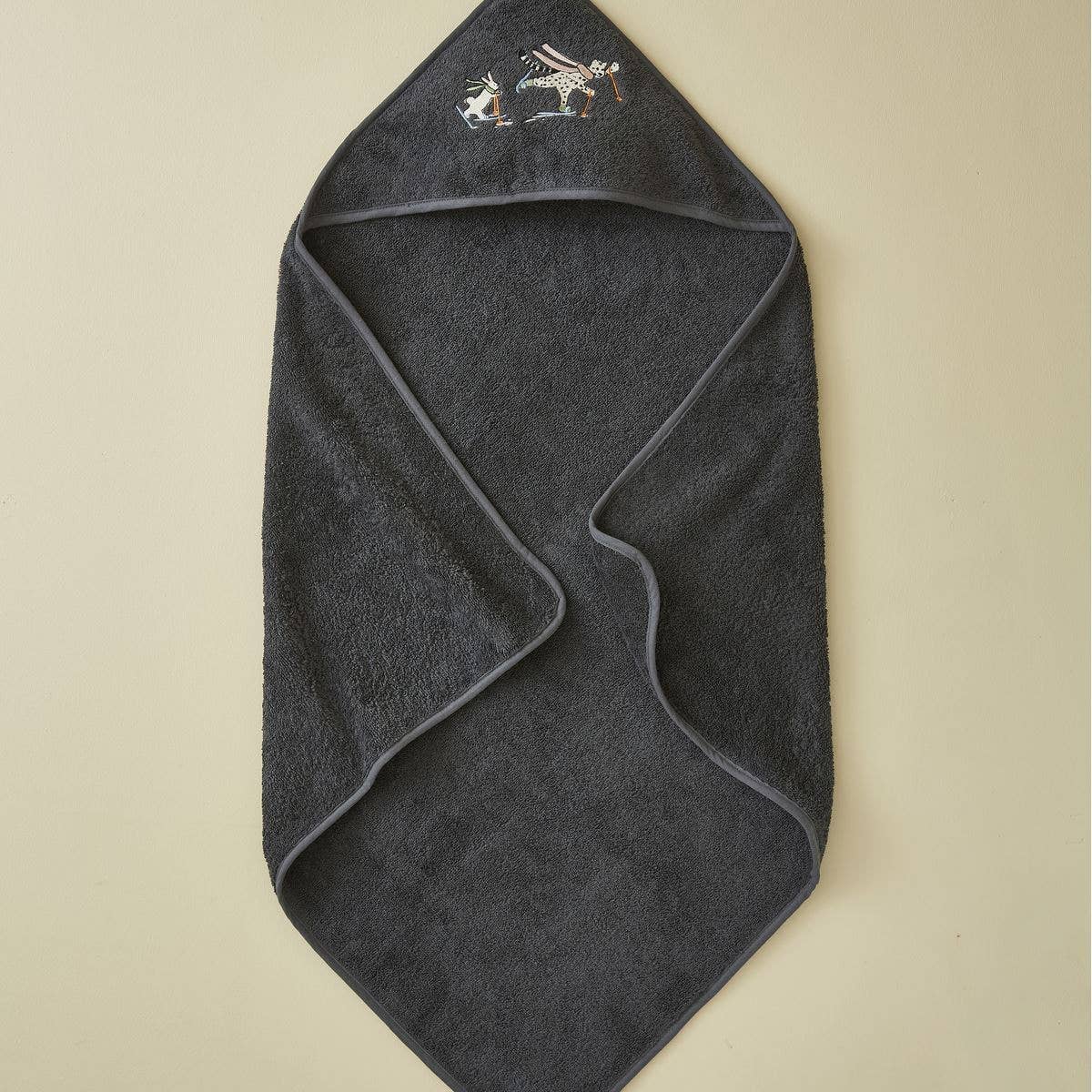 Kinder-Bademantel aus Frottee - Anthrazitgrau