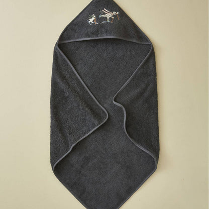 Kinder-Bademantel aus Frottee - Anthrazitgrau