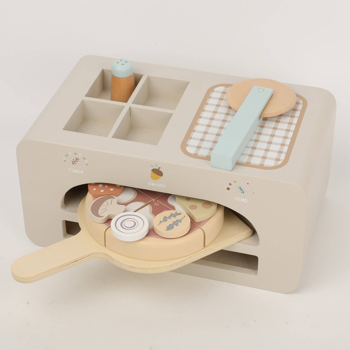 Montessori - Holz Pizzaofen Set