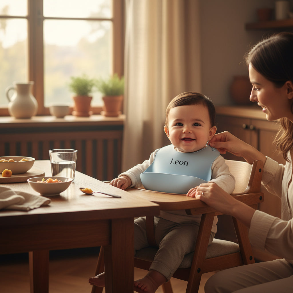 Auffanglätzchen - Puderblau