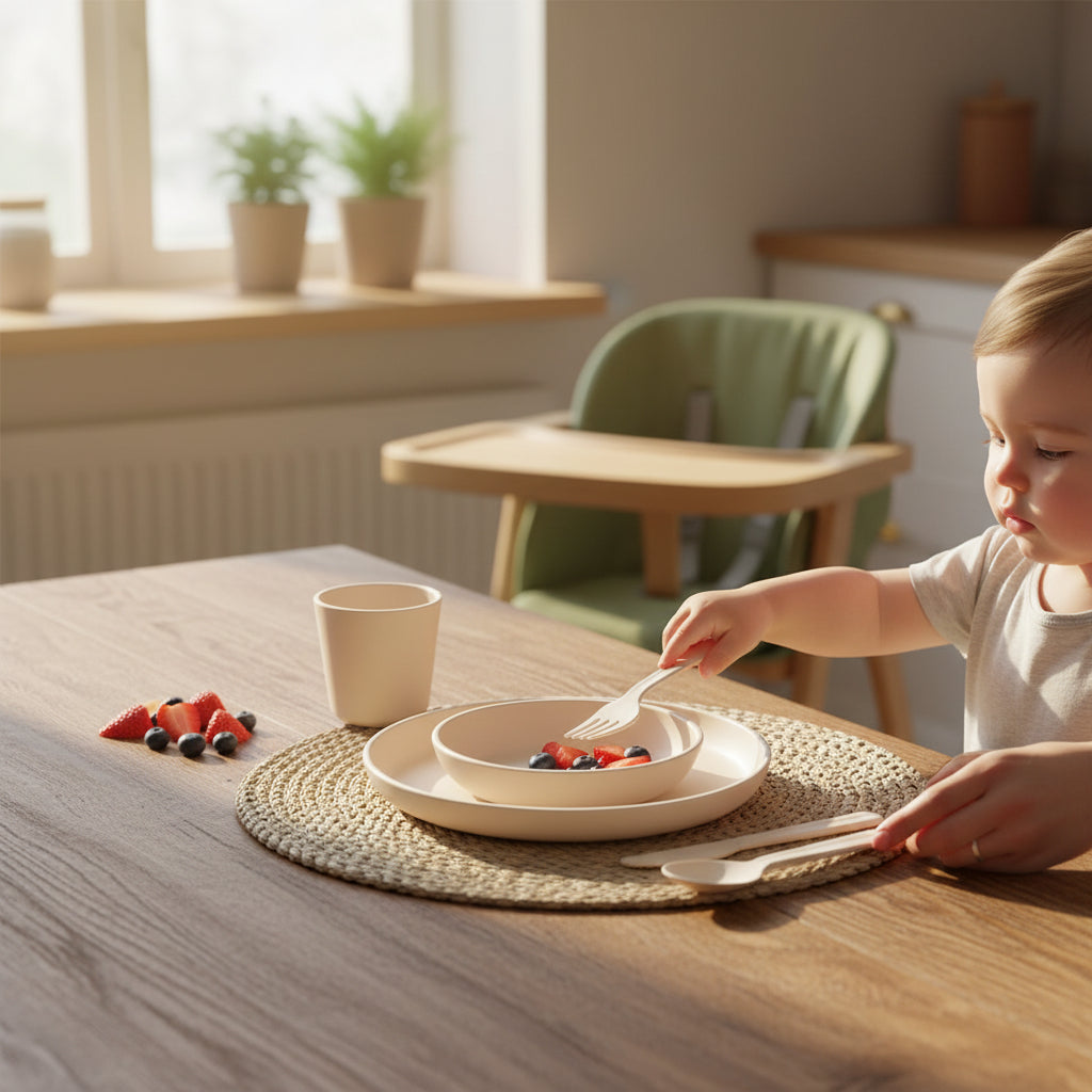 Children's Dinnerware Set in Ivory
