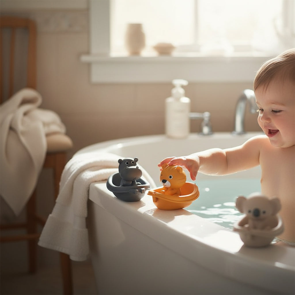 Badespielzeug - Tierboote (Nilpferd/Löwe/Koala)